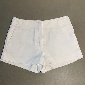 Crewcuts Girls White Flat Front Shorts – Tab Closure – Size 4